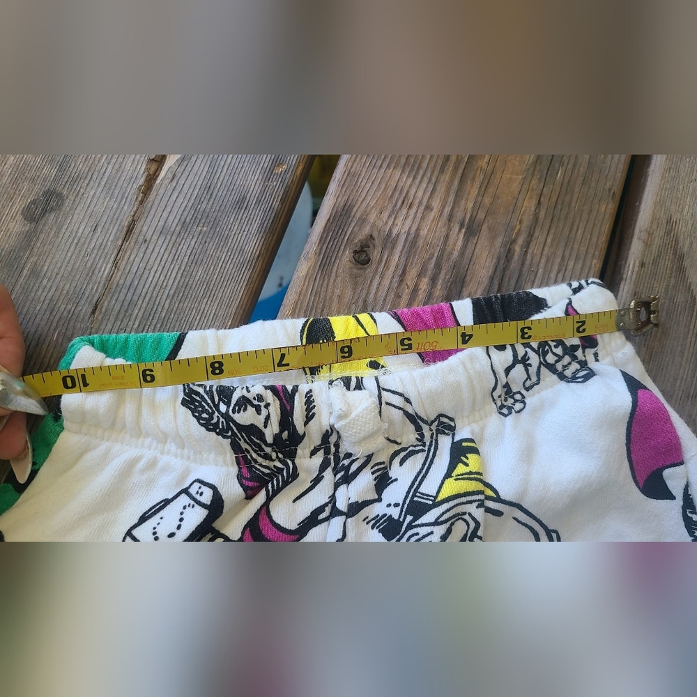 ZARA MARVEL SZ 3-4Y VGUC WHITE GREEN HULK PRINT jogger sweatpants - Picture 4 of 4